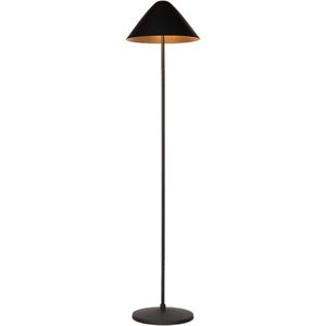 Atmooz - Elan - Vloerlamp - Zwart & Goud - 2 Lichtpunten - Paddestoelvormig - 35 x 35 x 150 cm - E27 Fitting - Max 3.5W - Dimbaar - Metaal