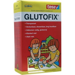Tesa glutofix lijmpoeder 500 gram - Hobby/knutselbenodigdheden - Kinderlijm - Lijmpoeder/plakpoeder/kleefpoeder - Plakken/lijmen - Knutselen