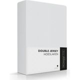 Romanette Hoeslaken Double Jersey Zilver-160/180 x 200/210/220 cm