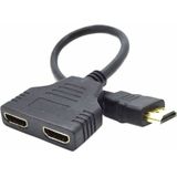 HDMI to Double HDMI Adapter GEMBIRD DSP-2PH4-04 Black