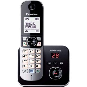 PANASONIC KX-TG6821GB - Single DECT draadloze telefoon - Antwoordapparaat - Nummerweergave - Handenvrij spreken - zwart