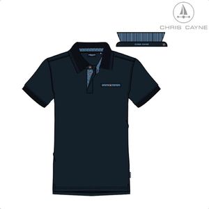 Polo 2215 navy KM Chris Cayne - maat XL