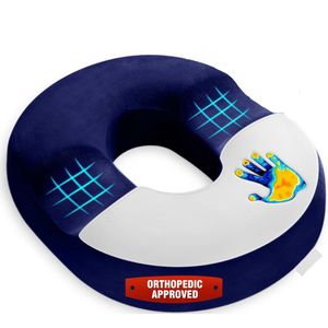 Donutkussen - Traagschuim - Zacht Orthopedisch Zitkussen - Antislip Onderkant - Afneembare Hoes