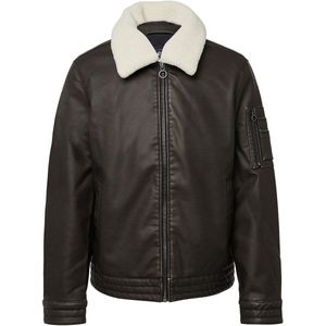 s.Oliver - Outdoor-Jack - Imitatieleer - Met Afneembare Teddy Kraag