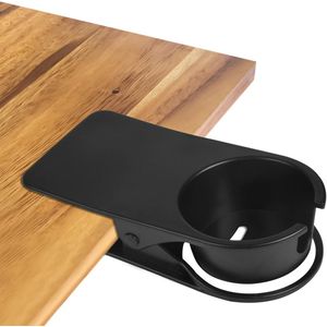 Drinkbekerhouder, clip, creatieve kantoorbekerhouder, bekerhouder, clip, bureaustoel, randen, cupcakje, clip-design voor water, dranken, limoen, koffiekop voor thuis, kantoor (zwart)