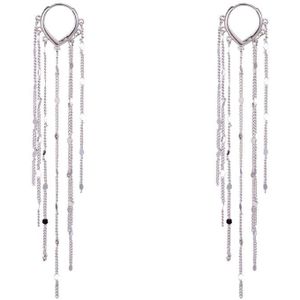 Go Dutch Label Oorknoppen hoop waterval Zilver