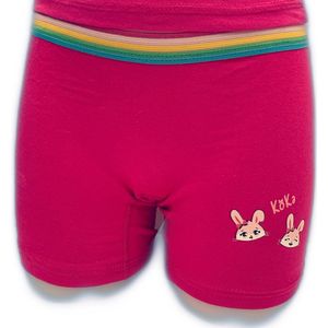 Embrator 2-stuks meisjes Boxershort met opdruk fuchsia maat 104/110