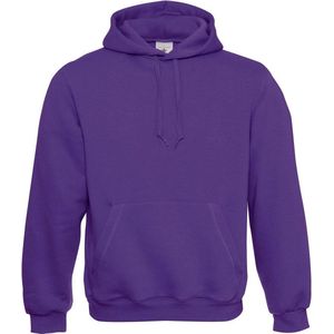 B&C Hooded Sweater 80/20 Purple, maat XL
