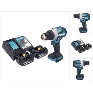 Makita DDF 489 RG accuboormachine 18 V 73 Nm borstelloos + 2x accu 6.0 Ah + lader