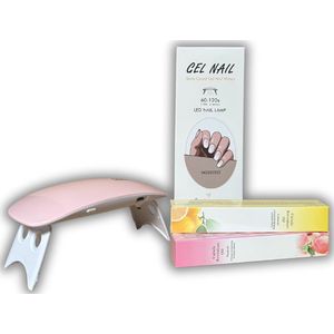 Gel Nagel Wraps - nail wraps - nagel wrap - nail wrap - starterset - nagelfolie met lamp - NailGlow - Nagelriemolie pen