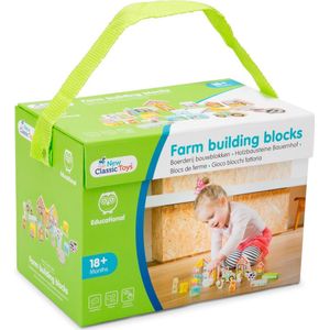 New Classic Toys Houten Blokken - Boerderij