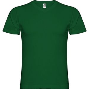 Flesgroen 10 pack t-shirt 'Samoyedo' met V-hals merk Roly maat M