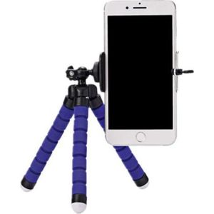 Mini Flexibel Statief - Blauw - Voor Smartphone en Camera