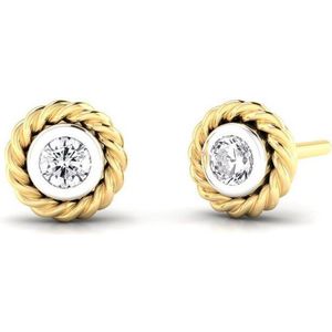 Quinn - Oorknoppen - Goud - 585/- 14 Karaat