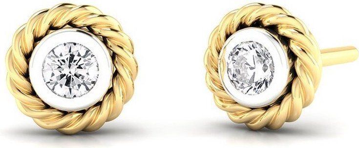 Quinn - Oorknoppen - Goud - 585/- 14 Karaat