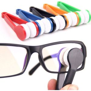 2 Stuks Bril Glazen Reiniger - Brillen Schoonmaken - Bril Poets Gadget - Hygiëne - Brillen poetser - Microvezel Brillendoekje - Bril reiniger - Handige Gadget - LOUZIR