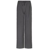 EsQualo - Trouser Drawstrings - Grijs - Damesbroek - Pinstripe - F25 10548 039