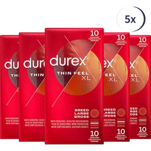 Durex Condooms Thin Feel XL 10st x 5