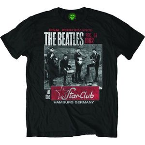 The Beatles - Star Club, Hamburg Heren T-shirt - S - Zwart