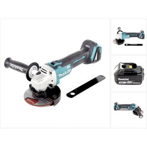 Makita DGA 506 F1 accu haakse slijper 18V 125mm borstelloos + 1x oplaadbare accu 3.0Ah - zonder lader