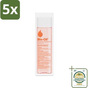 5 x Bio-Oil Huidverzorgingsolie 200 ml - Grootverpakking - Huidverzorging - Littekens - Huidstriemen - Pigmentvlekken - Huidveroudering