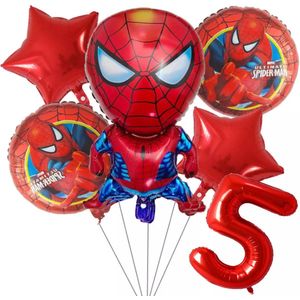 Spiderman ballon set - 73x43cm - Folie Ballon - Superhelden - Themafeest - 5 jaar - Verjaardag - Ballonnen - Versiering - Helium ballon