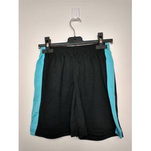 Jongens korte broek Max blauw zwart Maat 122/128