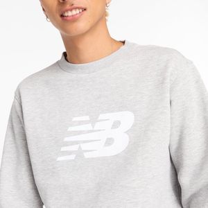 New Balance Sport Core Brushed Crew Heren Trui - ATHLETIC GREY