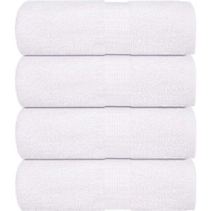 vidaXL - Washandjes - 4 - st - 15x21 - cm - 360 - g/m² - 100% - katoen - wit