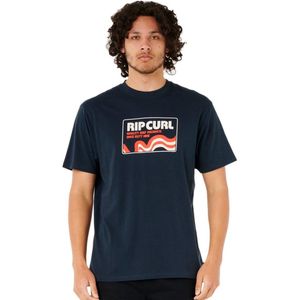 Rip Curl Surf Revival Swirl T-shirt Met Korte Mouwen Blauw S Man