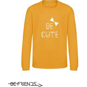 Be Friends Sweater - Be cute - Heren - Mosterd geel - Maat S