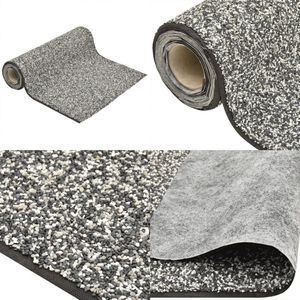 vidaXL Grindfolie 300x60 cm grijs - Grindfolie - Grindfolies - Steenfolie - Vijverfolie Grind