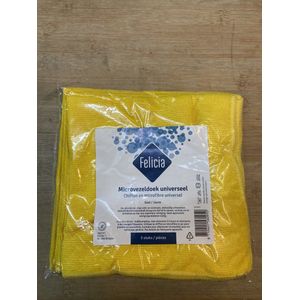 Felicia Microvezeldoek, geel - Pak 5 stuks