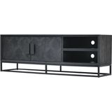 TV-meubel Newcastle 160 cm - zwart | Hotel collection