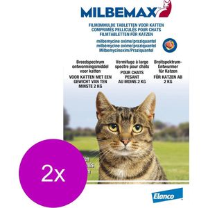 Elanco Milbemax Kat - Anti wormenmiddel - 2 x 2 tab 2-8kg