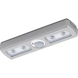 EGLO Baliola - LED wandlamp met sensor - 4-lichts - zilverkleurig/kunststof