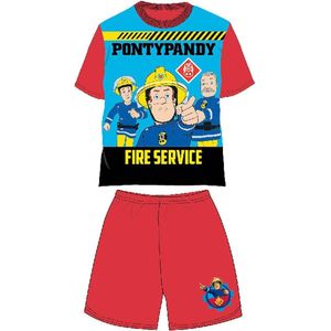 Brandweerman Sam shortama - maat 92 - Fireman Sam pyjama - rood