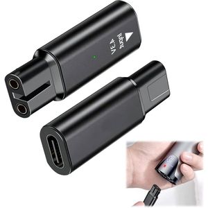 Allecto Plus - Vervangende Oplader Type C 43V voor Grasmaaiers en Scheerapparaten - Heren - Compatibel met Oneblade QP2620/QP2520 - Laadindicator - 2 Stuks