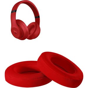 Oorkussens geschikt voor Beats By Dr. Dre Studio 2.0/3.0 wireless - Koptelefoon oorkussens voor Beats Studio rood