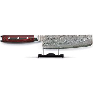 Yaxell Super Gou Nakiri Koksmess-s161 Lagen Damaststaals-s16.5 cm Lemmets-sSG2 Staal 63 HRC