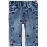 s.Oliver - Jeans - Regular Fit - Stretchdenim - Used-effect met Borduursel