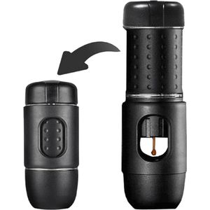 Spring Sale - Staresso - Travel - Espresso machine - Manueel - Mobile - Voor gemalen koffie én Nespresso compatible capsules - 16 bar pompdruk