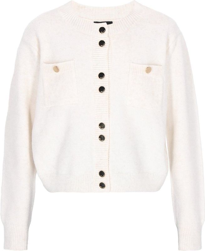 DreiMaster Klassik Gebreid vest  offwhite