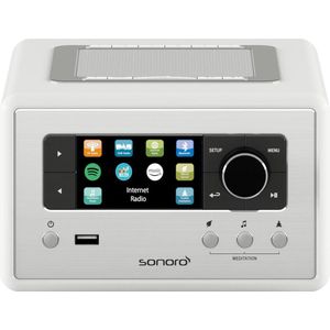 Sonoro RELAX V2 - Internet Radio - DAB + radio en Bluetooth - Wit