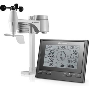 Draadloos 7-in-1 Weerstation met Buitensensor - Professionele Weersmetingen