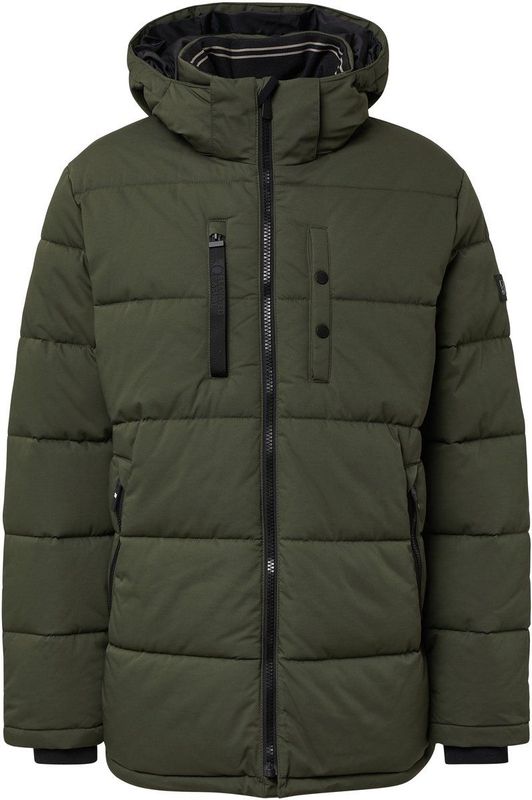 s.Oliver - Functionele Jas - Donkergroen - Gewatteerde Jas