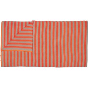 Plaid Pip Studio Bonsoir Stripe Throw - Orange