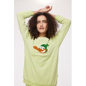 Woody Meisjes-Dames Pyjama lichtgroen - maat 164/14J