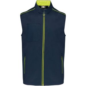 WK. Designed To Work Gilet Day To Day WK6148 - Navy / Fluorescent Yellow - S