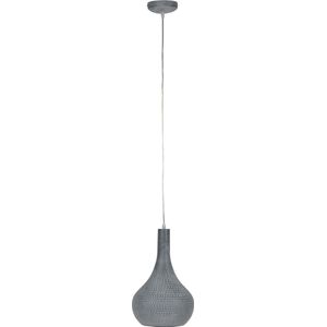 Industriële hanglamp kegel 'Industry Concrete' | 1 lichts | grijs | Ø 25 cm | in hoogte verstelbaar tot 150 cm | eetkamer / woonkamer | modern design
